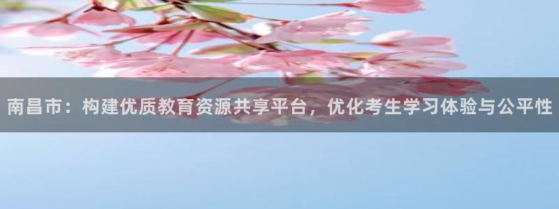 新航娱乐观：南昌市：构建优质教育资源共享平台，优化考生学习体