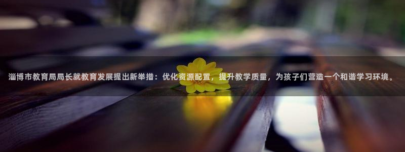新航娱乐直开怎么下载：淄博市教育局局长就教育发展提出新举措：